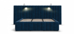 Кровать BOSS INFINITY 180*200 велюр Monolit синяя