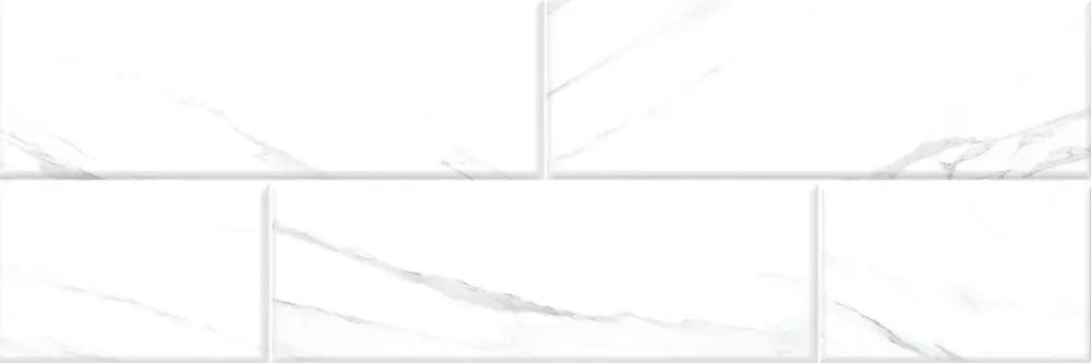 Настенная плитка Alma Ceramica TWU11NYK010 New York 60x20 белая глянцевая под камень