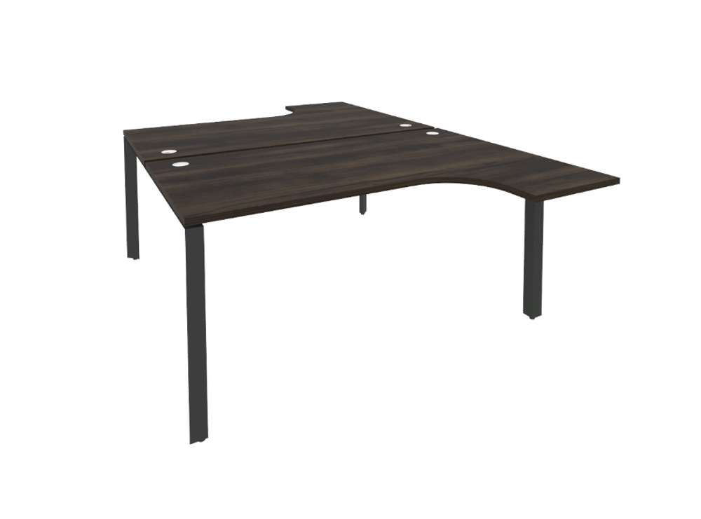 Рабочая станция на П-образном металлическом каркасе 2 места 2395 Onix