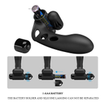 Вибронасадка на палец Baile Pretty Love Orlando, 9 см, с вибрацией