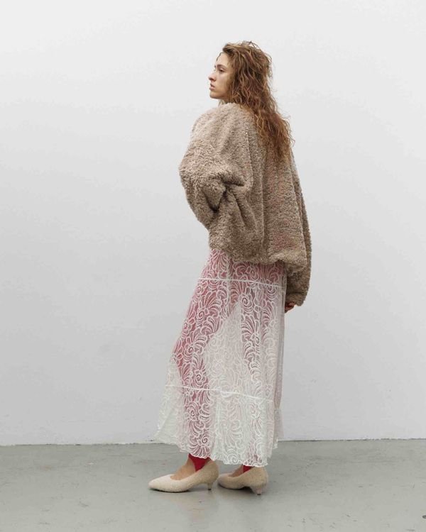 Куртка Faux Fur Beige - фото 3