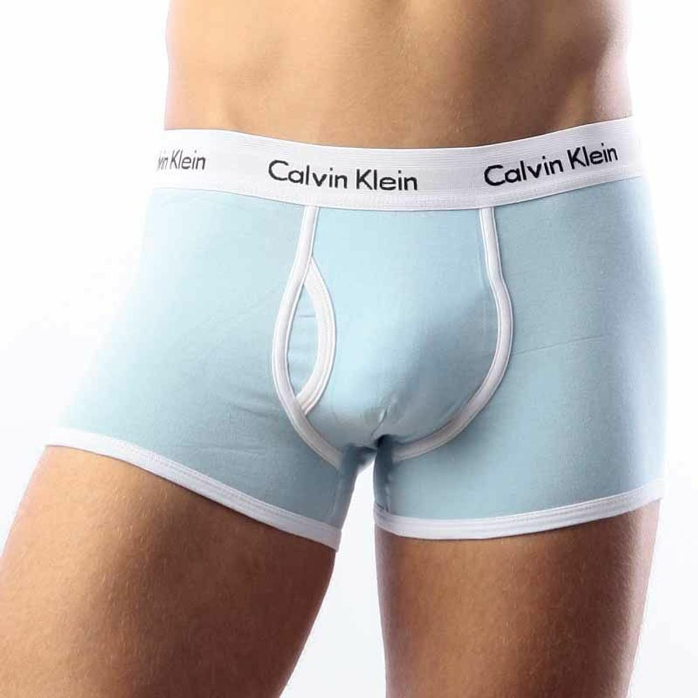 Мужские трусы боксеры светло-голубые Calvin Klein 365 Trunks