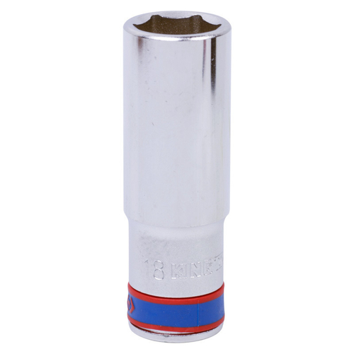 KING TONY (423518M) Головка торцевая глубокая шестигранная 1/2", 18 мм