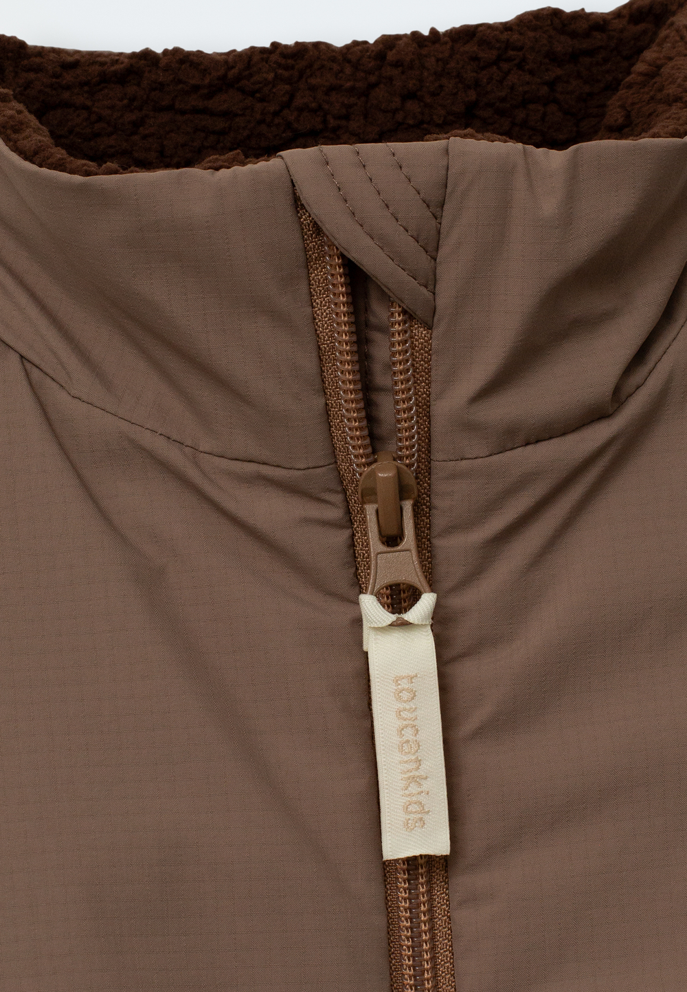 Куртка демисезонная из шерпы (шоколад)