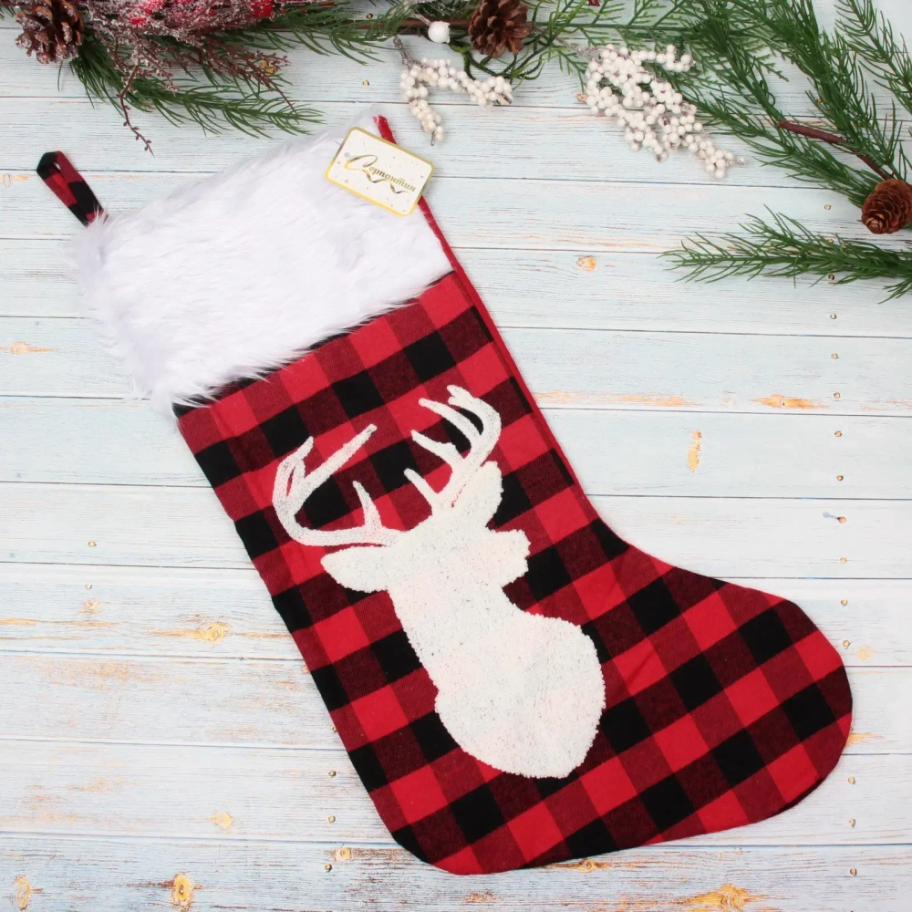 Носок новогодний «Сказочный переполох» 50*20 см, в ассортименте