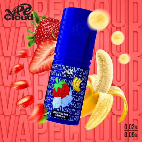 VAPE CLOUD Strawberry Banana Ice - Клубника, Банан, лед 0.02 %