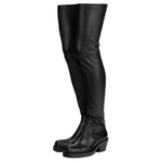 AGL PU Over the knee Boots 6cm Women"s Black