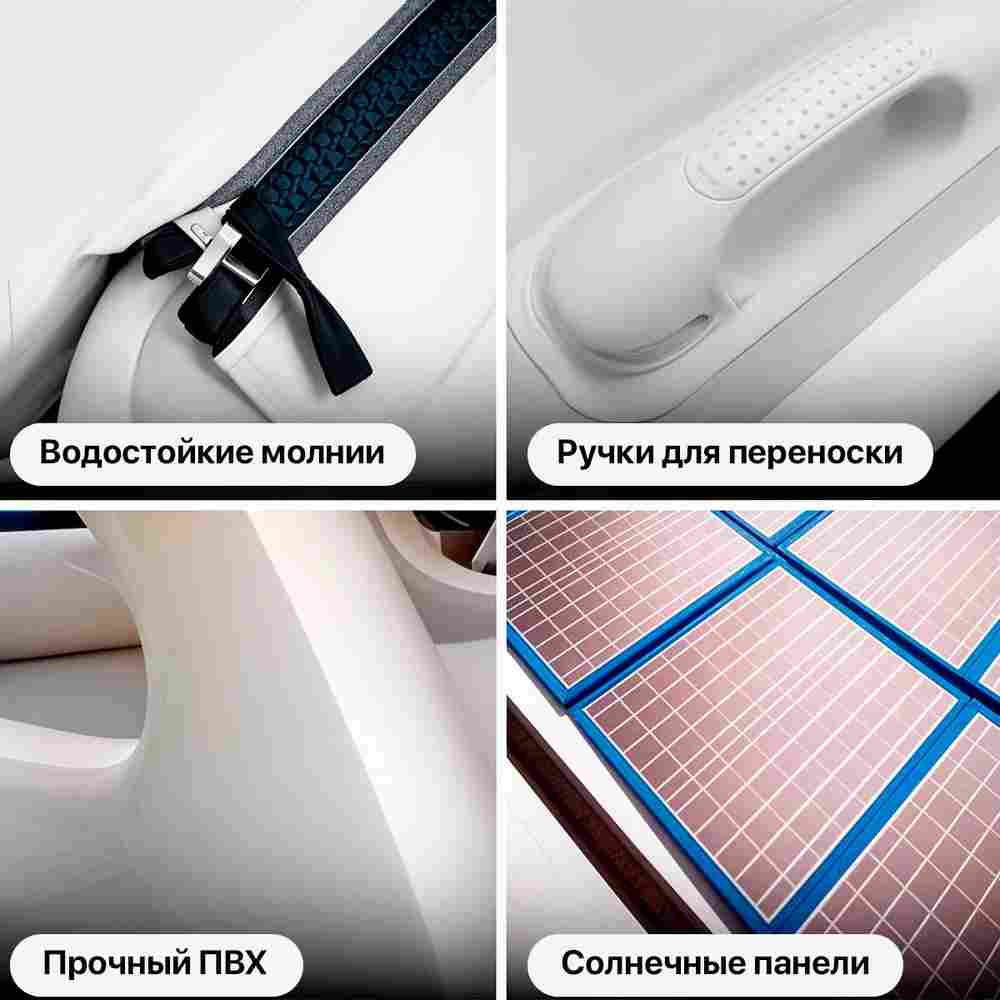 Надувной эко-катер, электро-лодка BatutMaster WaterRelax, дальность до 185 км