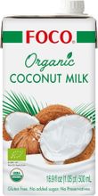 FOCO Organic кокосовое молоко 10-12% 500 мл, 6 шт
