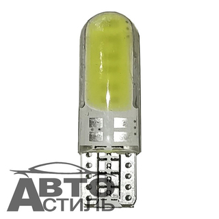 Светодиод 12V T10  2COB WHITE SIL BIG   (без цок) белый 1+1 КОБ в сил БОЛЬШОЙ Х0008