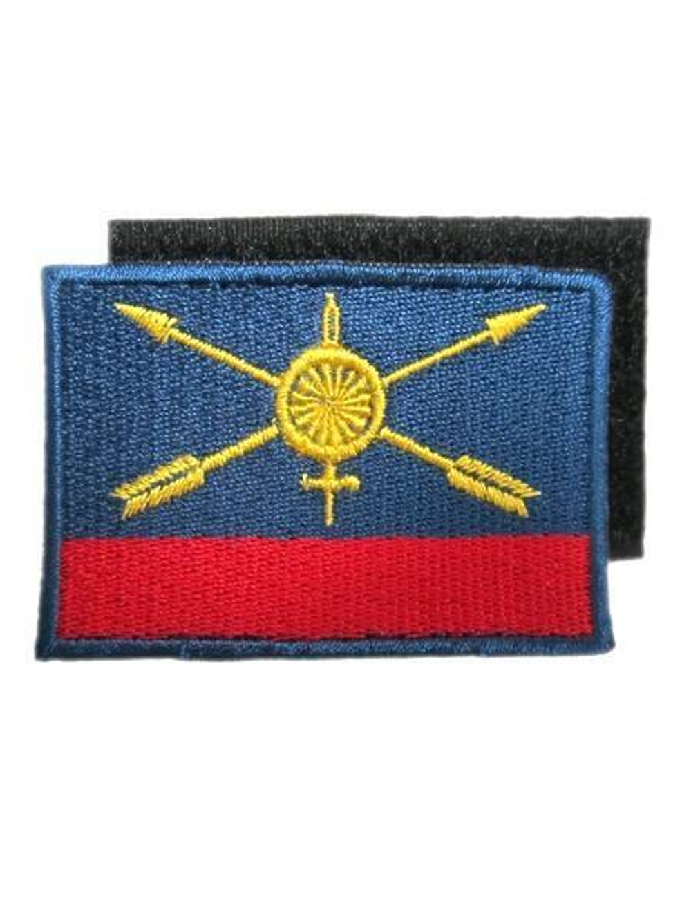 Шеврон вышит. Флаг РВСН (40x60 мм) на липучке