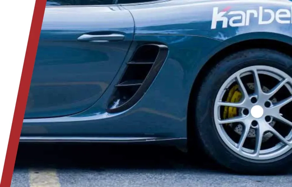 Карбоновые воздуховоды крыльев для Porsche 718 Boxster/Cayman 982 2016+ Порше