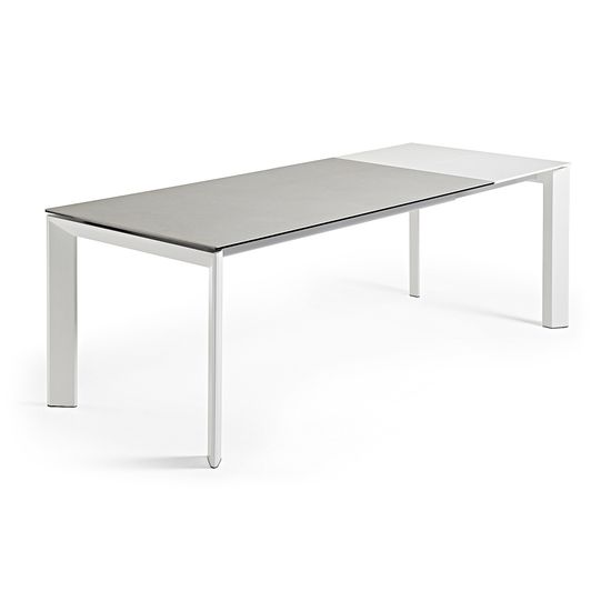 ATTA Стол 140 (200) x90 белый, керамика