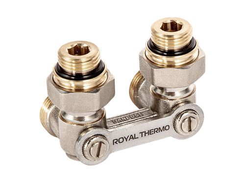 Узел нижнего подключения угловой ROYAL THERMO ½&amp;quot;х3/4&amp;quot;EK