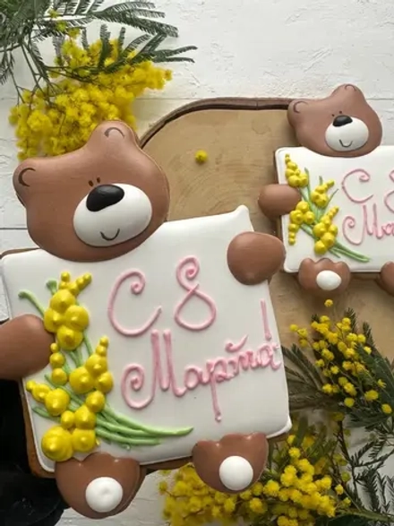 Имбирные пряники на 8 марта вкусный подарок