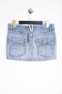 Юбка джинсовая короткая, маркировка 36, визуально 42 размер