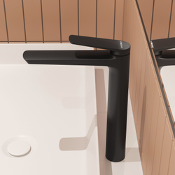 Смеситель для раковины STWORKI Вирклунд S05020BK матовый черный