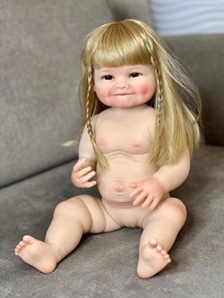 Кукла Реборн виниловая 55см в пакете (FA-134)