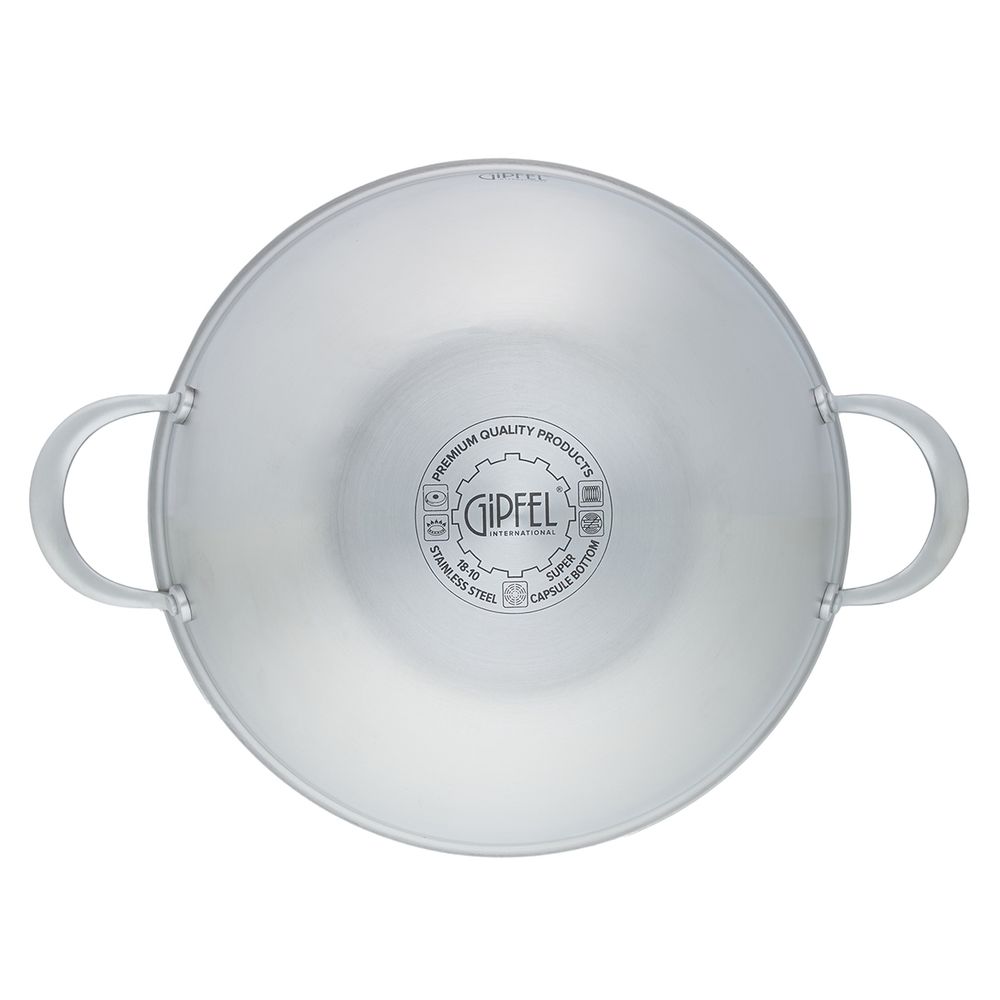 Вок из нержавеющей стали Gipfel Fusion 52188 28 см/4 л