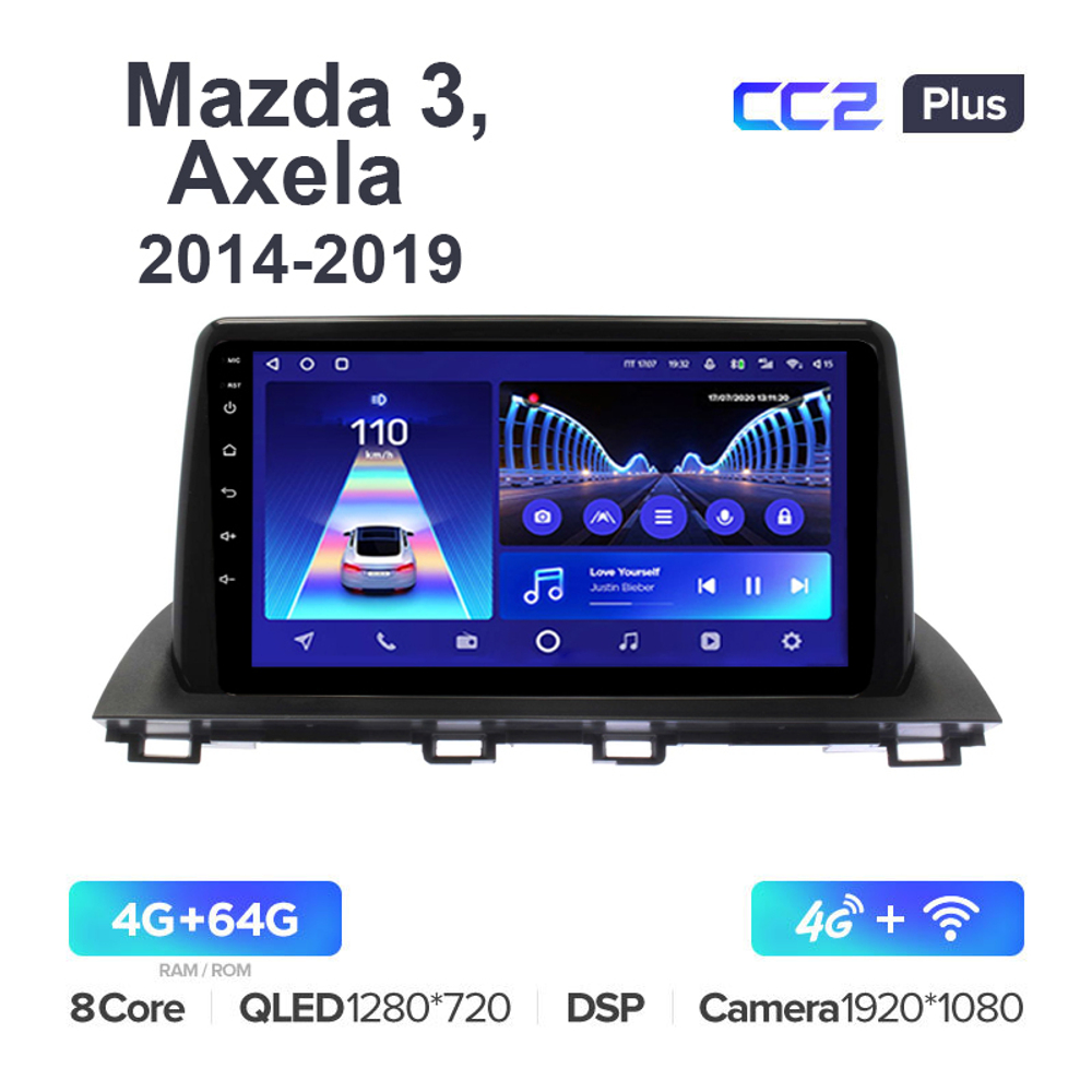 Teyes CC2 Plus 9"для Mazda 3, Axela 2014-2019