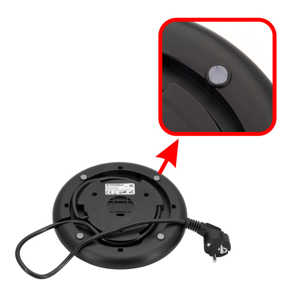 Чайник MAUNFELD MFK-647BK фото 8