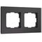 Рамка Werkel Senso на 2 поста черный, стекло soft-touch W0023108 4690389200373
