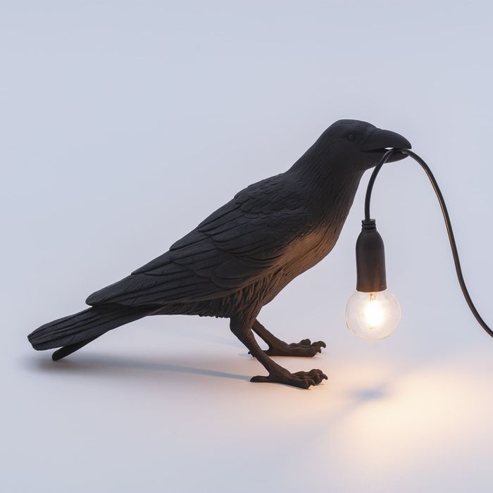 Настольная лампа Seletti Bird Black Waiting 14735
