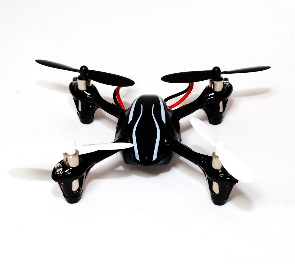 Квадрокоптер Hubsan X 4 Mini Quadcopter (H107+) черный с серебряной полосой