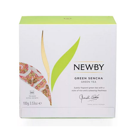 Чай зеленый в пакетиках Newby Green Sencha, 50 пак