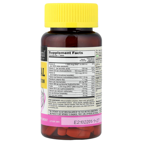 Mason Natural, Masonatal Prenatal Formulation, добавка для беременных, 100 таблеток