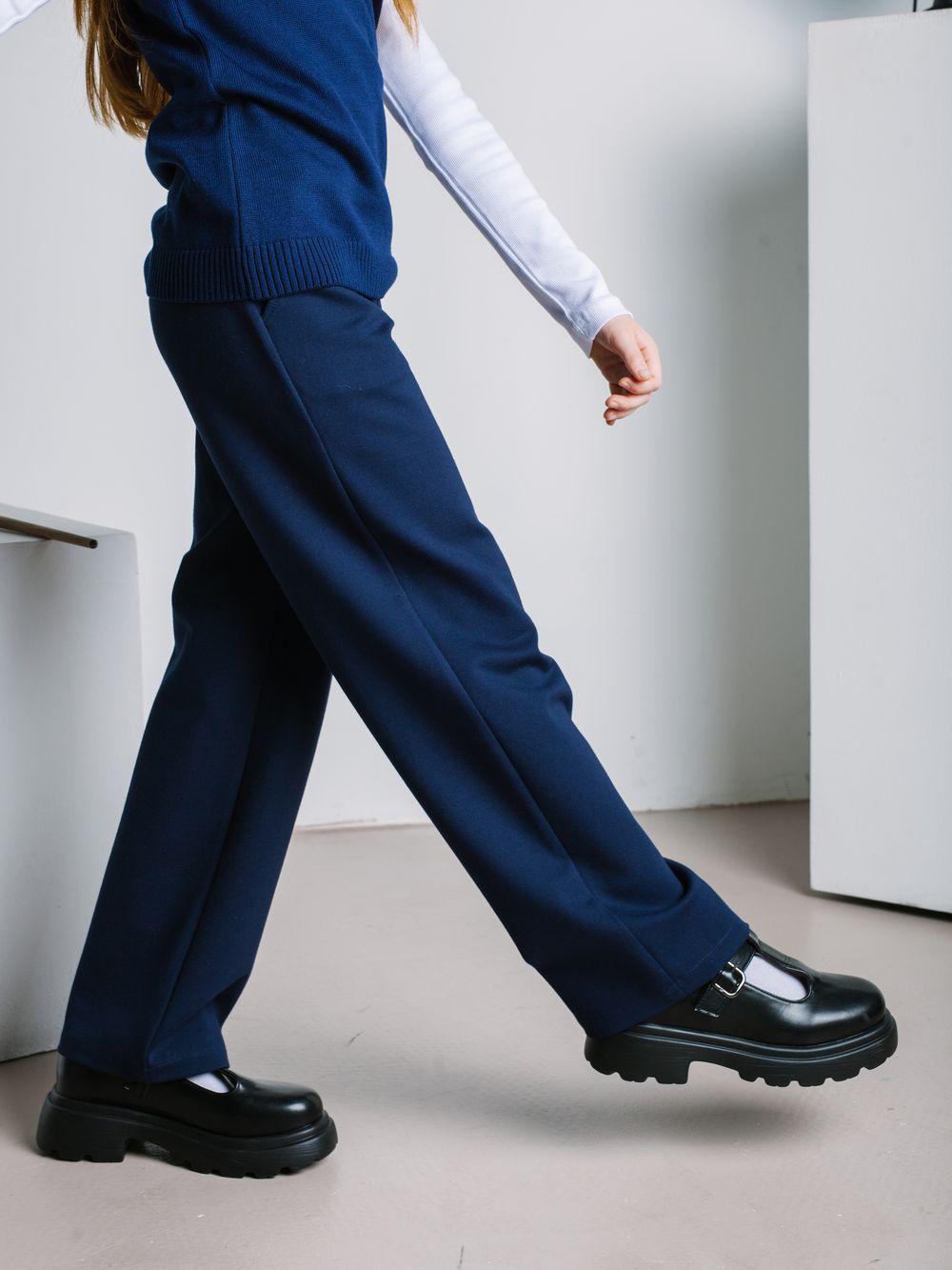 Брюки "Синие" для девочки 7+