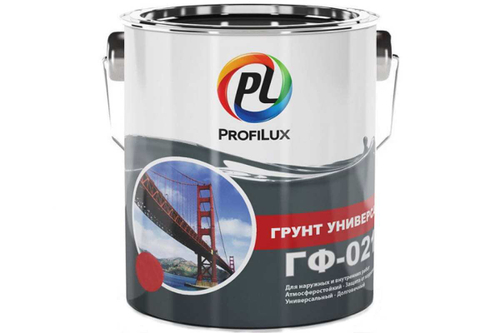 Грунт ГФ-021 по металлу и дереву Profilux красно-коричневый