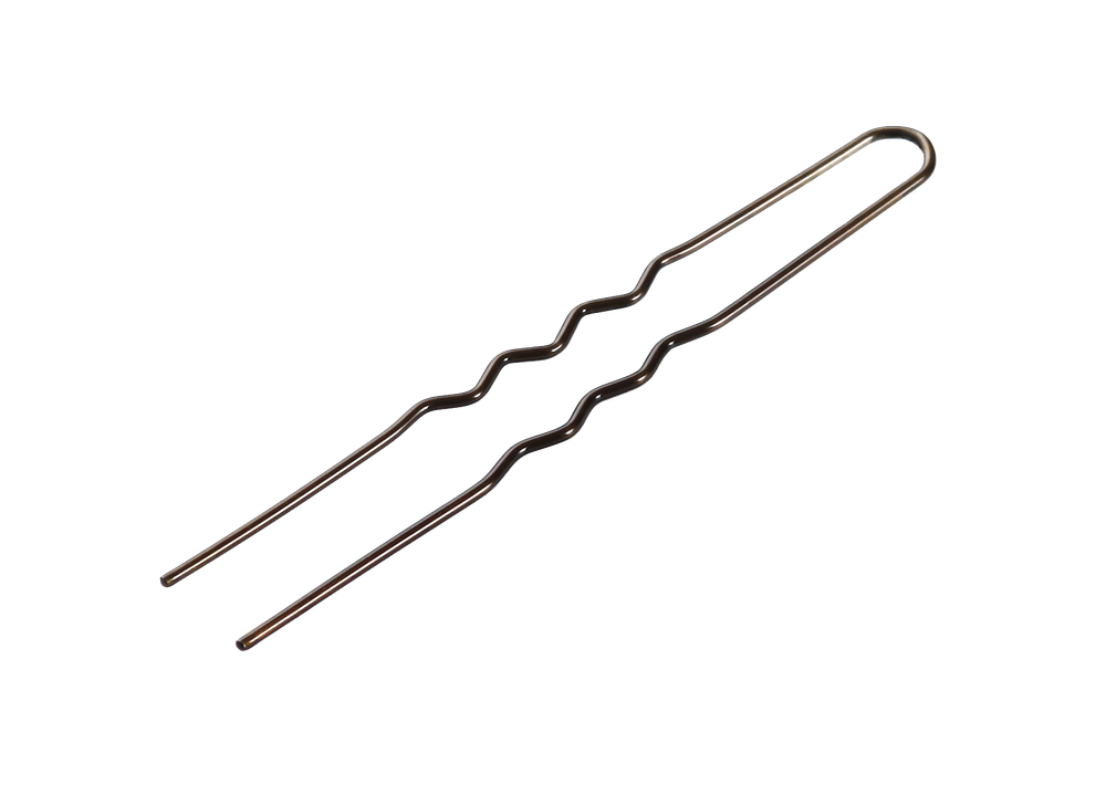 Шпильки Ставвер Карбон коричнев волнистые 75мм 250гр/уп