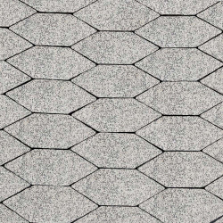 Тротуарная плитка СКОШЕННЫЙ ШЕСТИУГОЛЬНИК Б.1.ШГ.6 100х100х100х60мм Стоунмикс Белый с черным