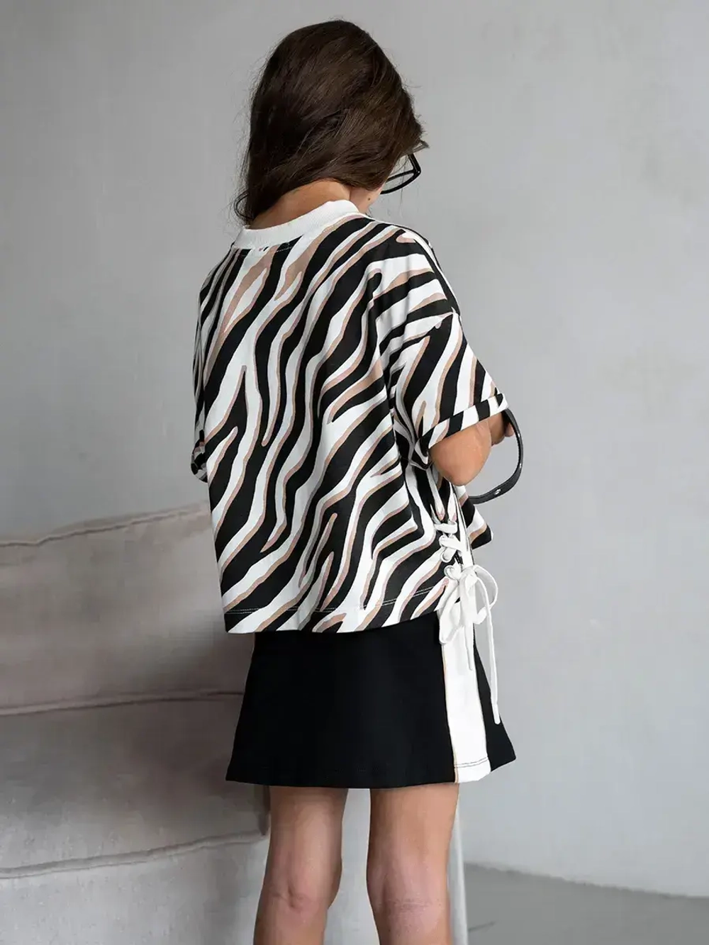 Костюм в садик, футболка и юбка