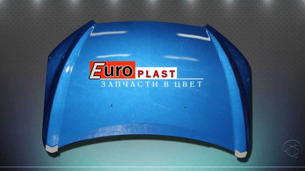 Капот Шевроле Авео т300 синий