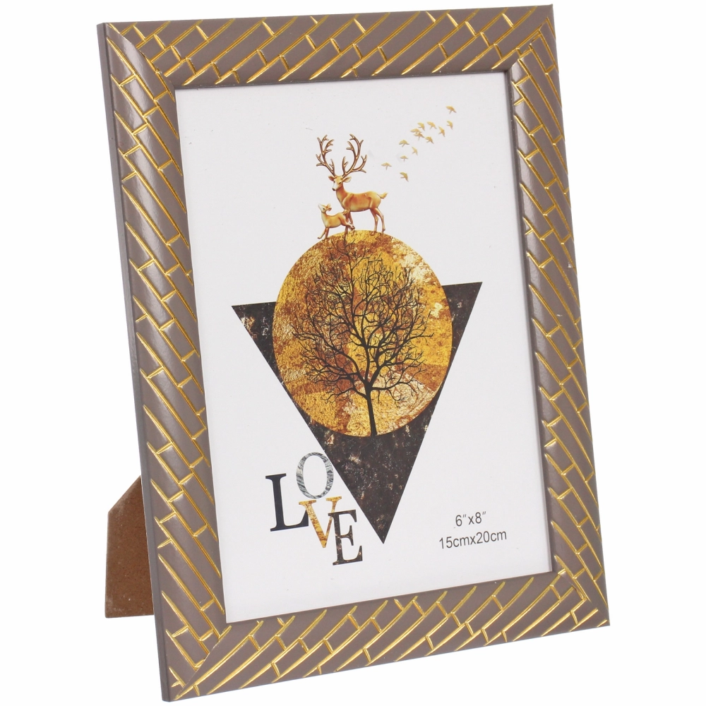 Фоторамка 15*20см «Флоренция» коричневый, пластик