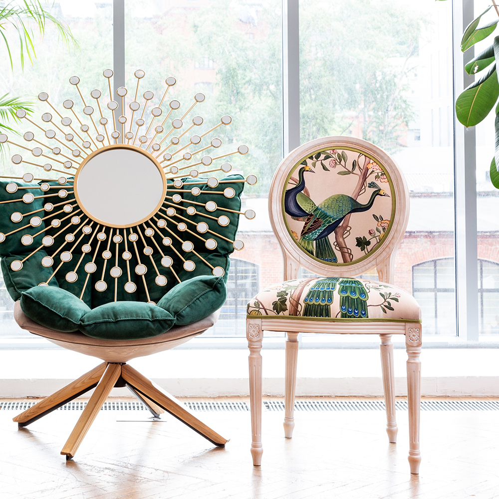 Стул Объект мечты Индокитайский зелёный павлин версия 1