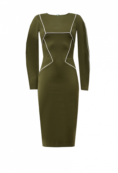 Платье футляр хаки 01-03-20 FW