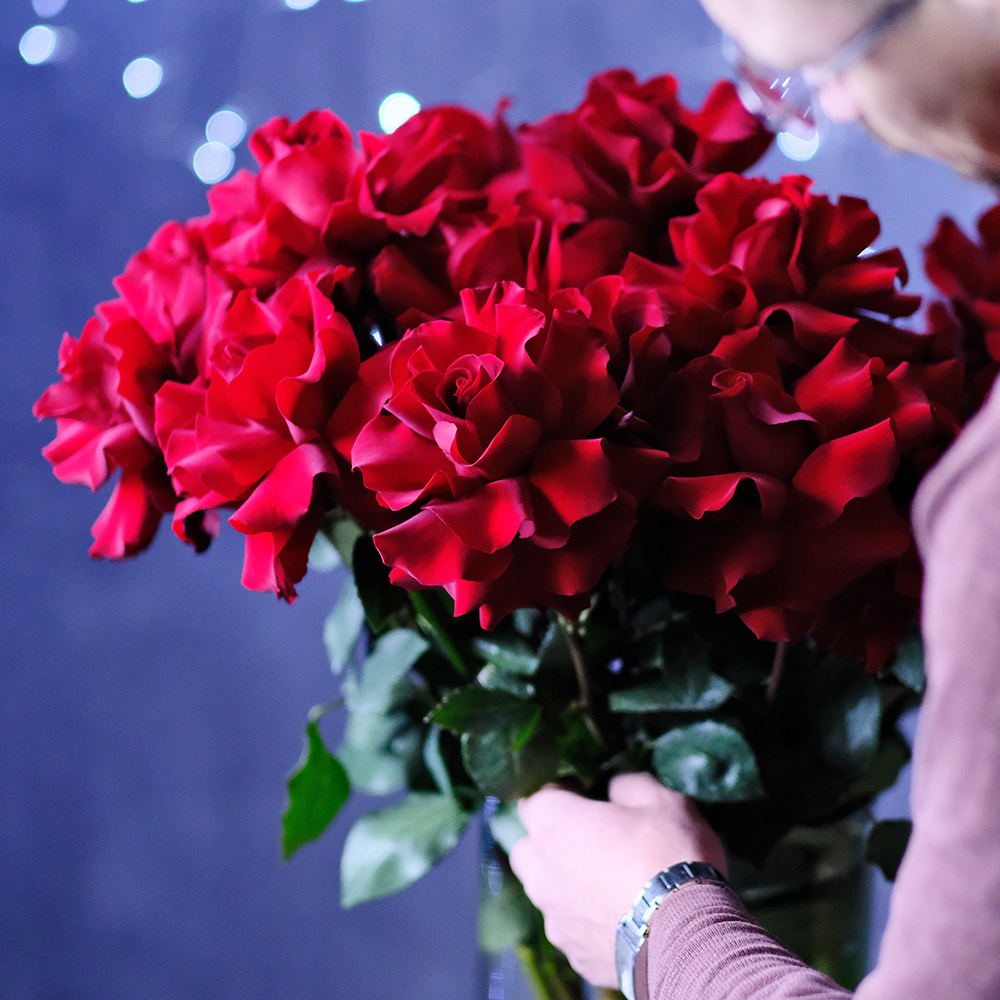 Букет французских роз Red