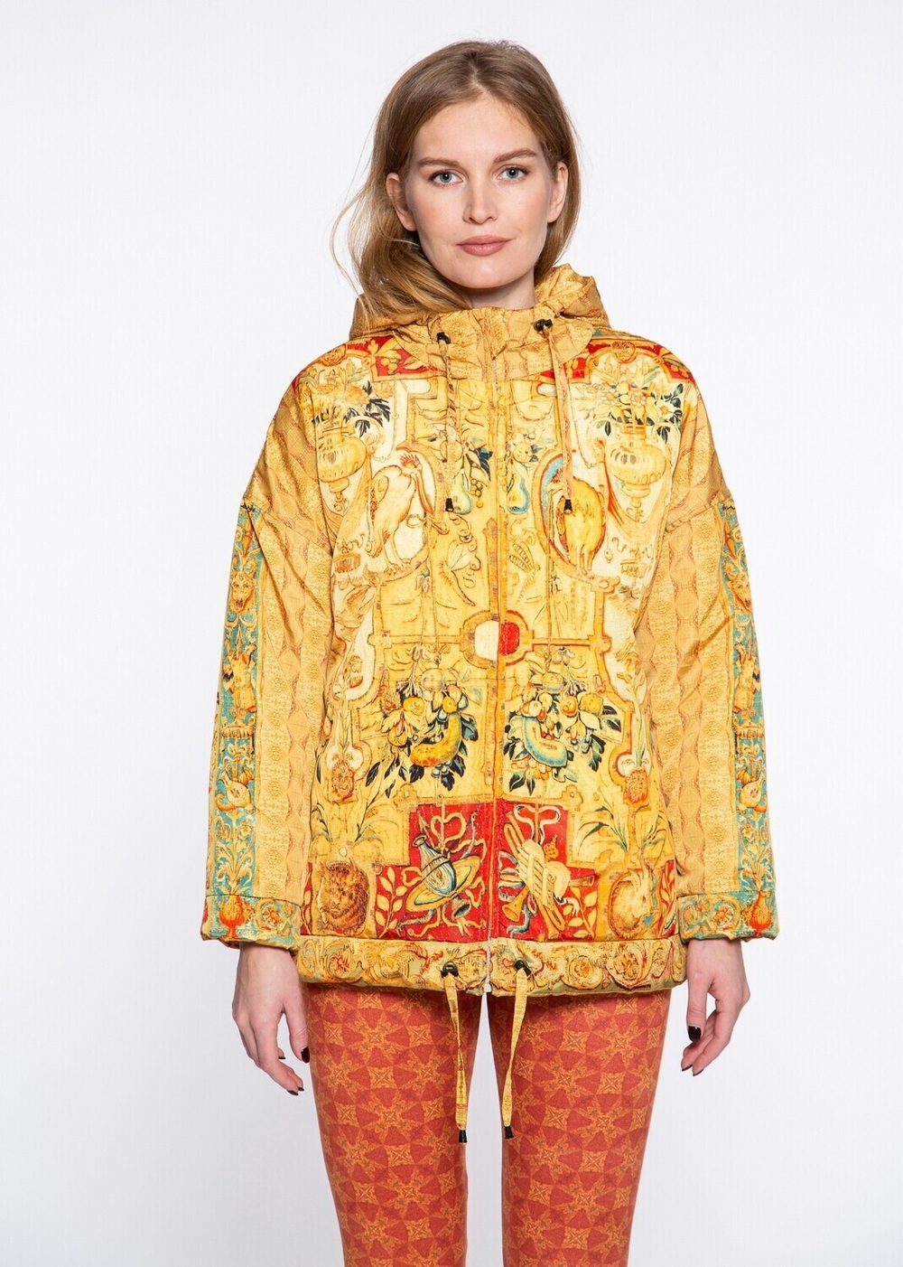 Куртка "Гротеск с птицами", по мотивам фламандской шпалеры 17 века из серии «Гротеск».