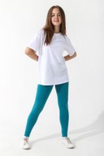 Брюки для девочки Легинсы №2 Виотекс ПЕТРОЛЬ