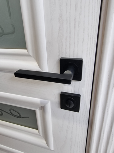 Ручка дверная с магнитной защелкой фиксатором и петлями POLO