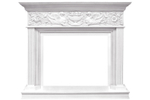 Каминокомплект Palace - Белый с серебром с очагом Symphony 30'' DF3020-EU