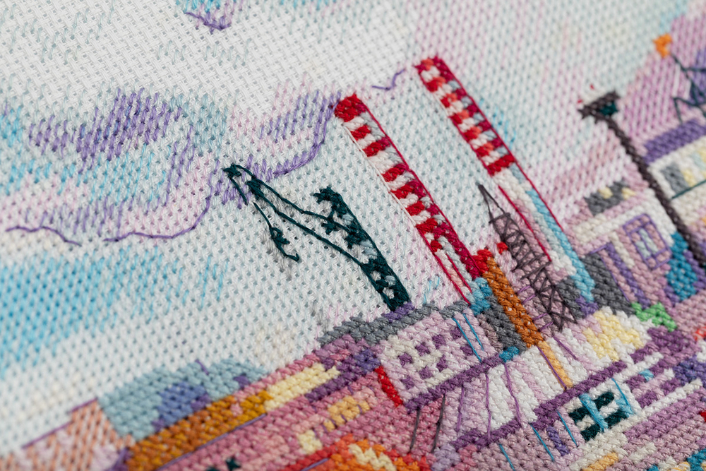 Набор для вышивания "PANNA" GM-7358 "Индустриальный пейзаж" 27 х 15.5 см