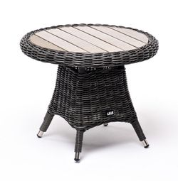 "Равенна" кофейный стол из искусственного ротанга, цвет графит