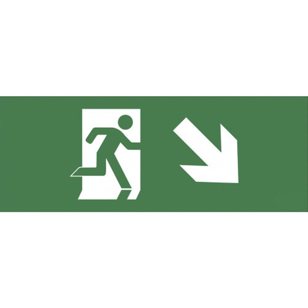 Самоклеящаяся этикетка ЭРА INFO-DBA-006 200х60мм Фигура/стрелка вниз вправо DBA