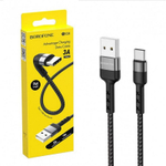 Кабель USB - TypeC BOROFONE BX34 (черный) 1м