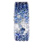 Кольцо с Сапфирами и Бриллиантами, R0256-0/54