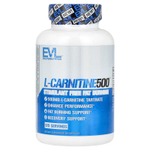 EVLution Nutrition, L-Carnitine500®, L-карнитин, 500 мг, 120 капсул